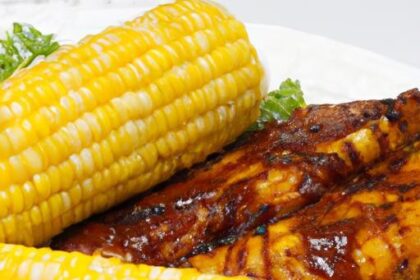 Savor the Flavors: BBQ Chicken and Corn on the Cob Delight