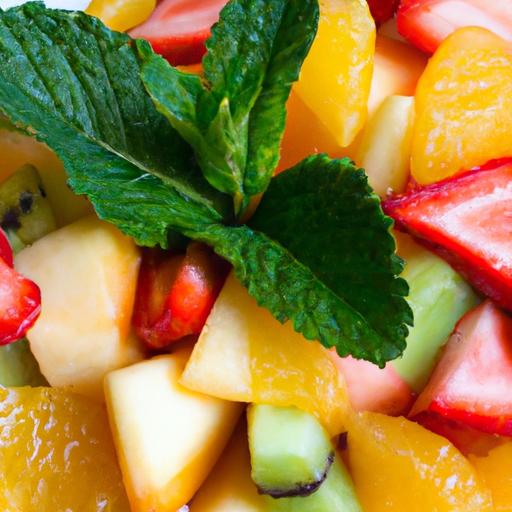 refreshing Mixed⁣ Fruit⁤ Salad with Zesty Mint Dressing