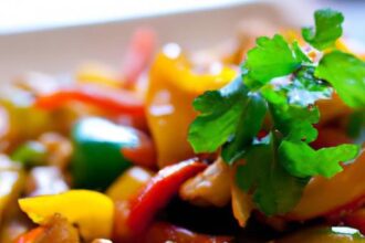 Fiery Flavor: Spicy Chicken Stir-Fry with Bell Peppers