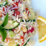 Zesty Mediterranean Orzo Salad with Bright Lemon Dressing
