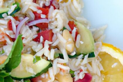 Zesty Mediterranean Orzo Salad with Bright Lemon Dressing