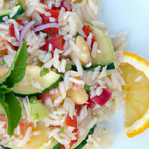 Zesty Mediterranean Orzo Salad with Bright Lemon Dressing