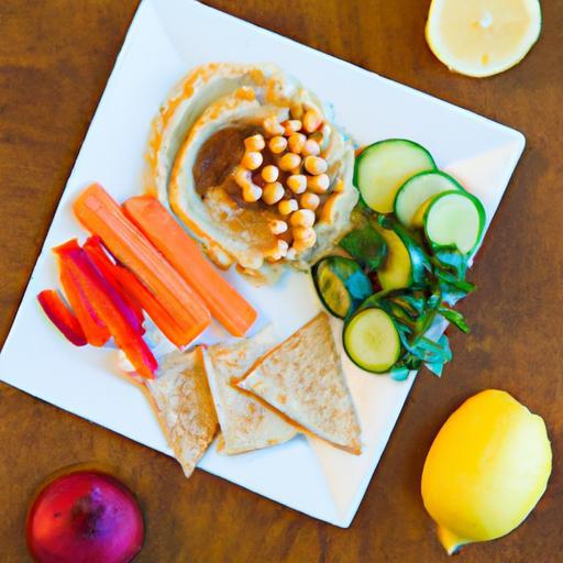 Crunch into Health: Hummus Paired with Fresh Veggie Sticks