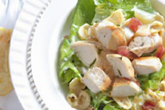 Crisp Meets Creamy: The Ultimate Chicken Caesar Pasta Salad