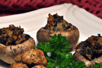 Savory Low-Carb Stuffed Mushrooms with Ground Beef Twist