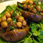 Hearty Vegan Spinach & Chickpea-Stuffed Portobello Mushrooms