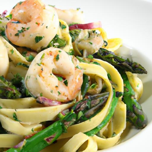 Ocean Freshness Meets Greens: Shrimp & Spinach Pasta Delight