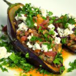 Savory Lamb & Feta Stuffed Eggplant: A Mediterranean Delight
