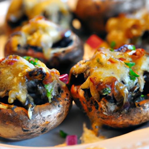 Cheesy Vegetarian Stuffed Mushrooms: A Flavorful Delight