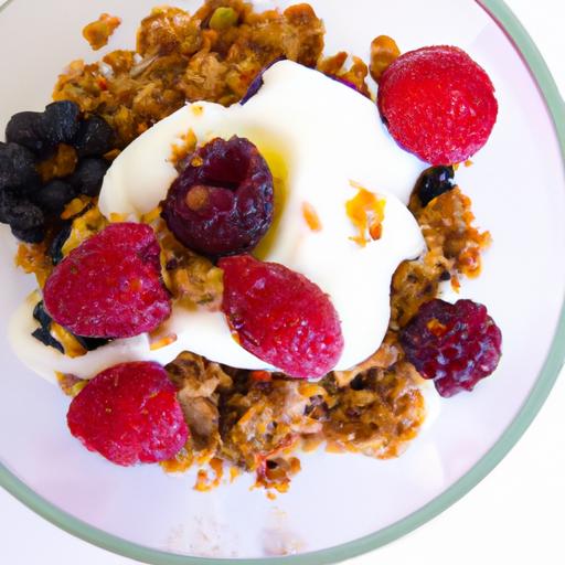 Delight in Yogurt Parfaits: Granola & Fresh berry Bliss
