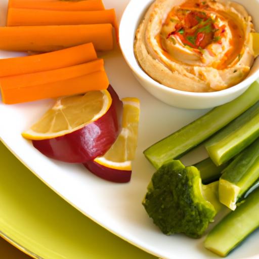 Crunch into Health: Hummus Paired with Fresh Veggie Sticks