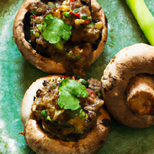 Savory Low-Carb Stuffed ‌Mushrooms with Ground Beef ⁢twist