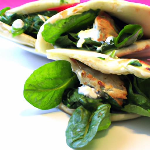 Wholesome Chicken &⁣ Spinach Stuffed Pitas: ‌A Perfect meal