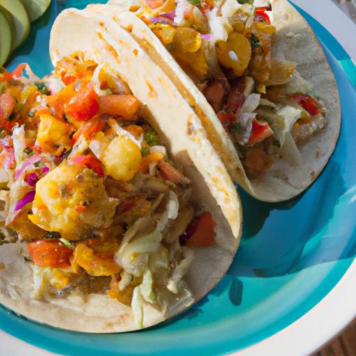 Tropical Twist: Vegan Cauliflower Tacos with Mango Salsa