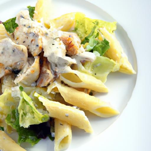 Crisp Meets Creamy: The Ultimate Chicken Caesar ​Pasta Salad