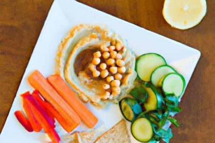 Crunch into Health: Hummus Paired with Fresh Veggie Sticks
