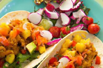 Tropical Twist: Vegan Cauliflower Tacos with Mango Salsa