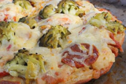 Delicious Low-Carb Cauliflower Pizza Crust with Tasty Toppings