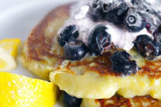 Zesty Lemon Blueberry Ricotta Pancakes: A Fluffy Delight