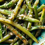 Golden Crispy Roasted Green Beans with Parmesan Boost