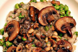Creamy Vegan Mushroom & Pea Risotto: A Plant-Powered Delight