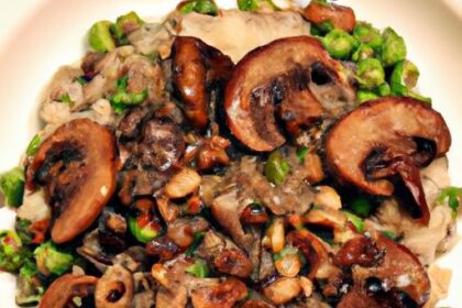 Creamy Vegan Mushroom & Pea Risotto: A Plant-Powered Delight