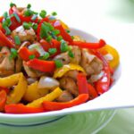 Zesty Sweet and Sour Chicken with Colorful Bell Peppers