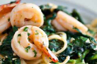 Savor the Perfect Blend: Shrimp and Spinach Pasta Delight