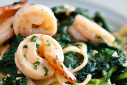 Savor the Perfect Blend: Shrimp and Spinach Pasta Delight