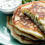 Fluffy Savory Pancakes: Cottage Cheese & Herb Delight
