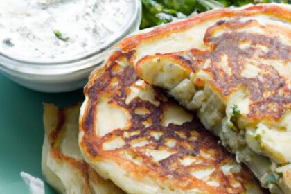 Fluffy Savory Pancakes: Cottage Cheese & Herb Delight
