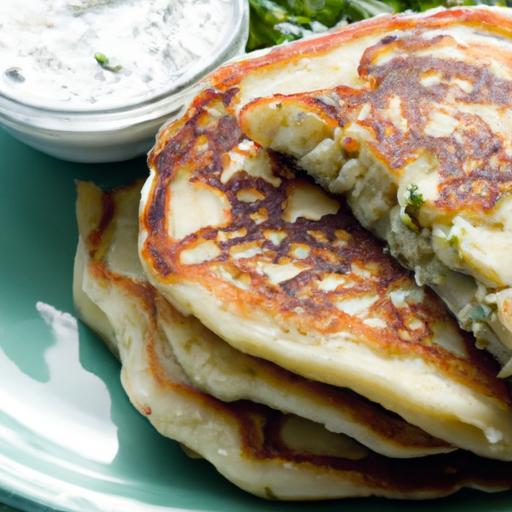 Fluffy Savory Pancakes: Cottage Cheese & Herb Delight