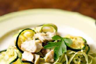 Zucchini Noodles with Garlic Chicken: A Fresh, Flavorful Feast