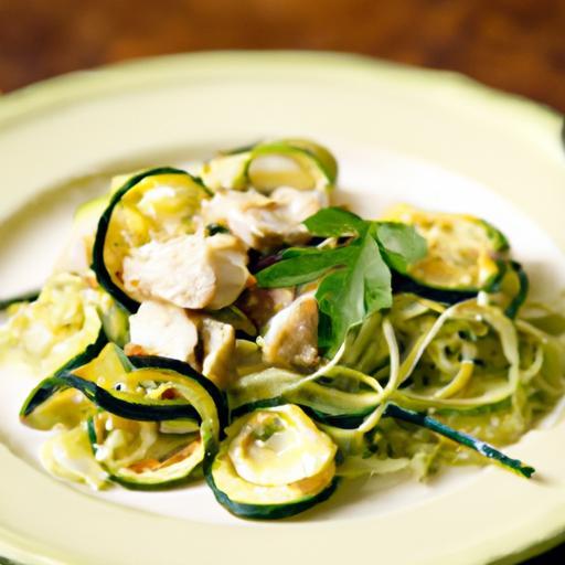 Zucchini Noodles with Garlic Chicken: A Fresh, Flavorful Feast