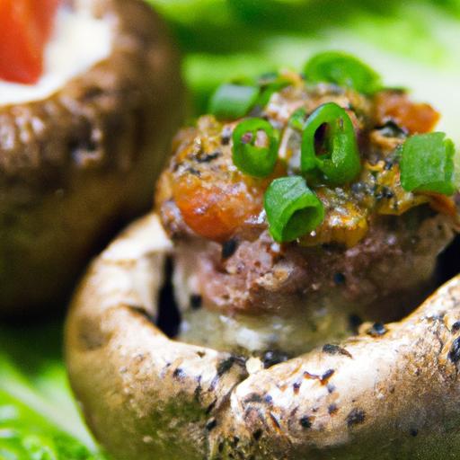 Savor Low-Carb Stuffed Mushrooms with Savory Ground Beef