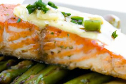 Savor Grilled Salmon with Garlic Butter and Crisp Asparagus