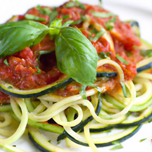 Zucchini Noodles with Tomato Basil Sauce: Fresh & Flavorful