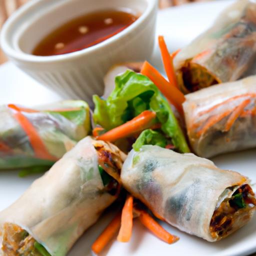 Crisp Vegetable Spring rolls Paired Perfectly with Soy Sauce