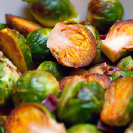 Golden Bites: Roasted Brussel Sprouts & Sweet Potato Magic