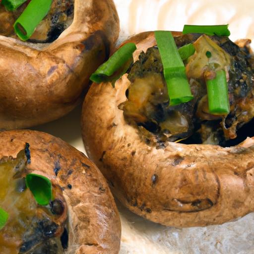 Delicious veggie & Cheese Stuffed Mushrooms: A Flavorful Treat