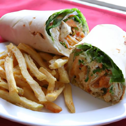Savor ⁢the Ultimate⁤ Chicken Shawarma Wrap with ​Creamy Fries