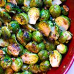 Garlic-Kissed Vegan Sautéed Brussels Sprouts Delight