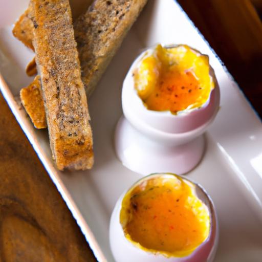 Perfectly ⁣Soft-Boiled ​Eggs with ⁤Crispy Garlic Toast Soldiers