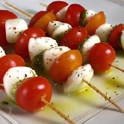 Tomato Mozzarella Skewers: Fresh Bites of Italian Delight