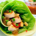 Zesty Savory Chicken Lettuce Wraps with Thai Chili Kick