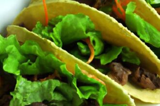 Crunchy Low-Carb Beef Tacos Wrapped in Fresh Lettuce