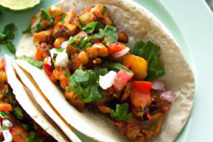 Savor Vegan Tempeh Tacos with Zesty Fresh Salsa Flair