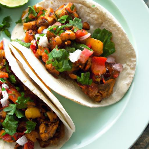 Savor Vegan Tempeh Tacos with Zesty Fresh Salsa Flair