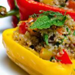 Colorful Stuffed Bell Peppers with Quinoa and Veggies