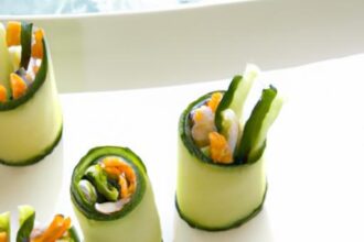 Fresh and Flavorful: Carrot & Cucumber Rolls with Cream Cheese